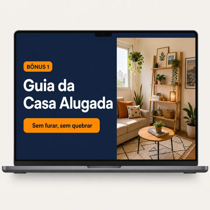 Guia da Casa Alugada no notebook