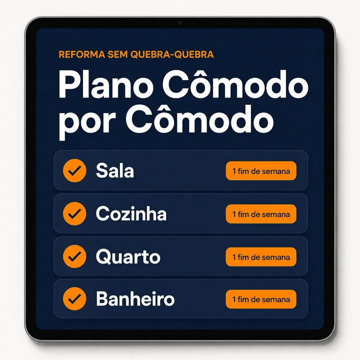 Plano Cômodo por Cômodo no tablet